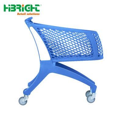 New Style Good Selling Plastic Market Grocery Folding Shopping Trolley