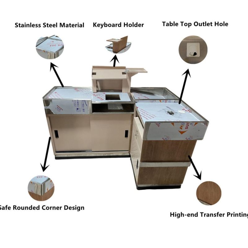 Cashier Desk Checkout Counter for Sale Supermarket