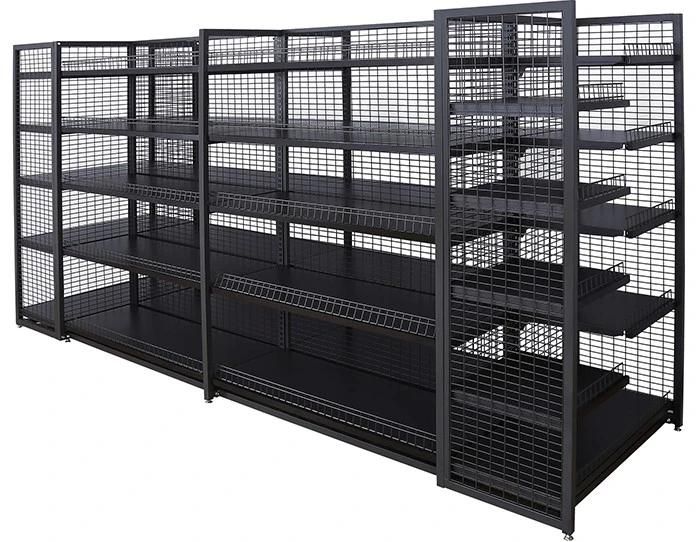 Hot Sale Single Sided Grid Advertising Supermarket Shelves Display Products