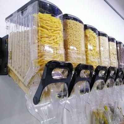Supermarket Acrylic Dry Food Gravity Bin Bulk Food Dispenser