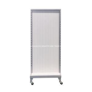 CY095-Factory Manufactured White Melamine Wood Metal Frame Office/Retail Store Display Stand