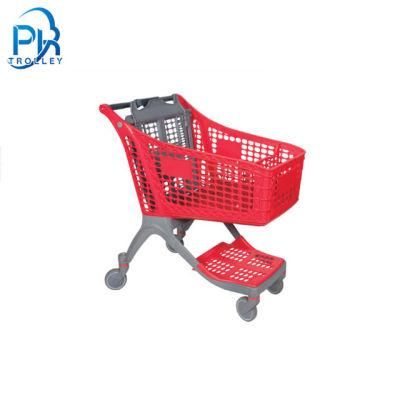 135L Plastic Shopping Trolley for Supermarket