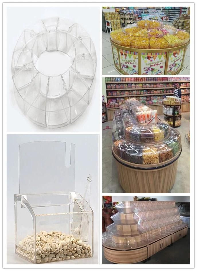 Supermarket Display Box Bulk Food Dispenser Dry Cereal Container