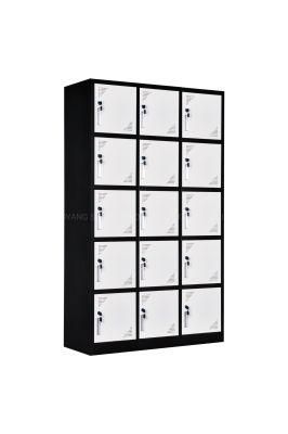 15 Compartments Steel Box Luggage Locker for Station/Airport/Park
