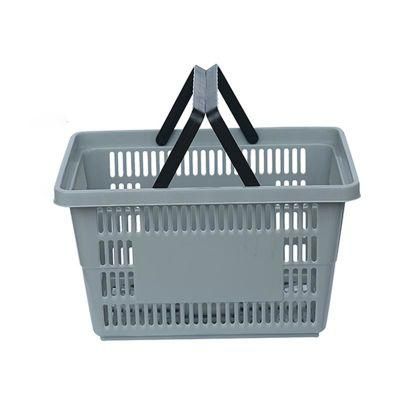 2021 New Style Hand Basket Supermarket Plastic Shopping Basket