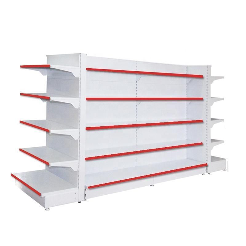 Store Display Shelf Metal Gondola Customized Supermarket Shelf