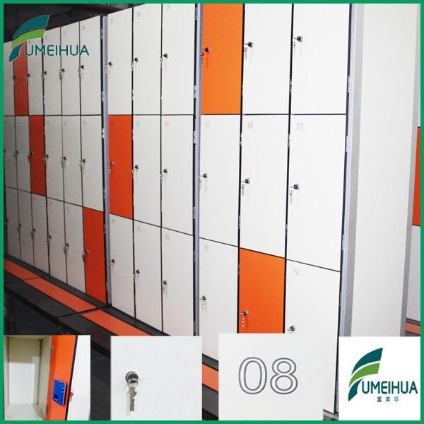 HPL Compact Phenolic Gym Woodgrain Electronic Locker