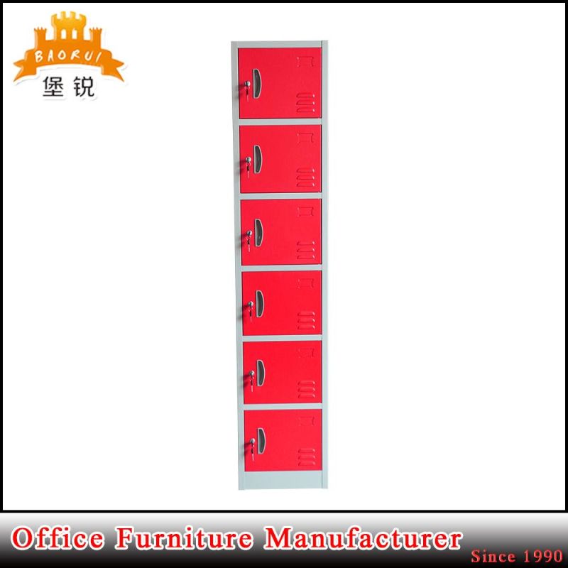 EAS-090 Factory Price Personal Pink Steel Locker Metal 6 Door Locker