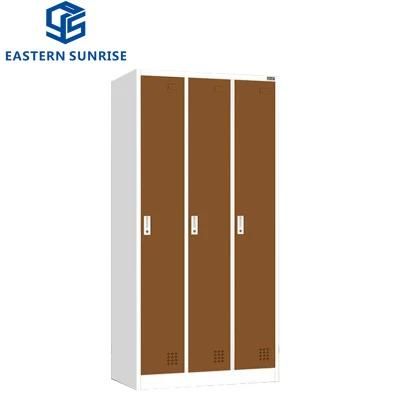 Luoyang Cloth Cabinet 3 Door Vertical Lockers