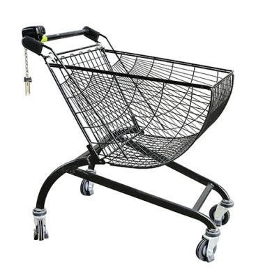 Asian Style Four Wheels Supermarket Trolley Adult Shopping Cart