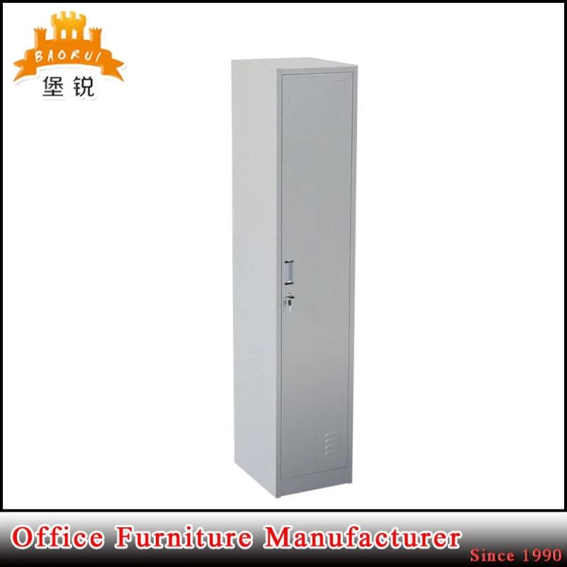 Top Quality Steel Single Door Metal Locker with Shelf and Hanger