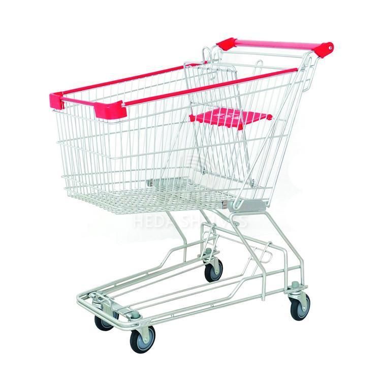 Australian Style Metal Shopping Cart Trolley in Supermarket