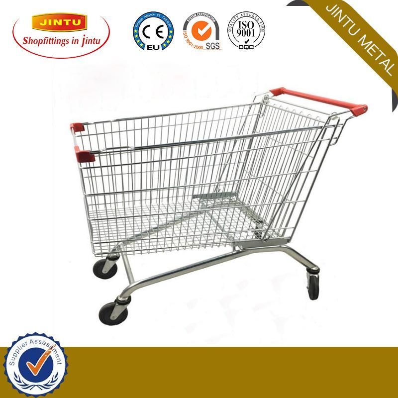 Metal Store Supermarket Shopping Trolley Cart Cheaper Cost