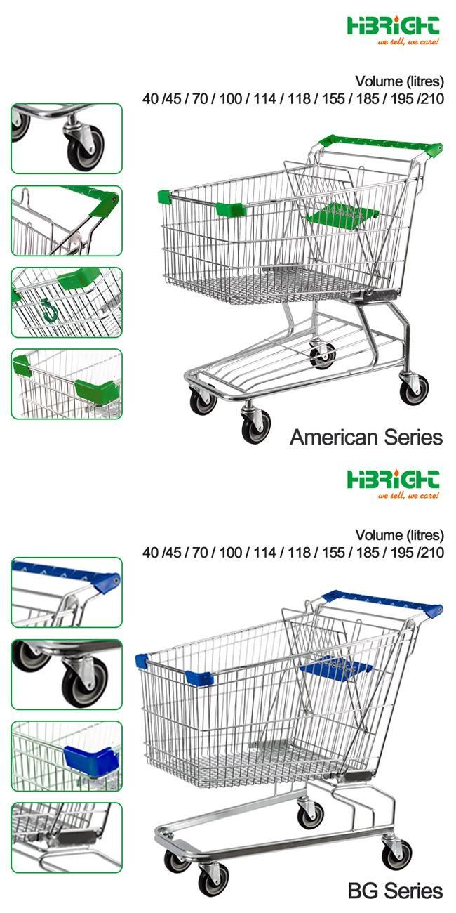 Supermarket Grocery Metal Large Shopping Cart