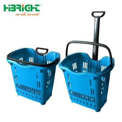 Recyclable Plastic Supermarket Shopping Baskets for Sale