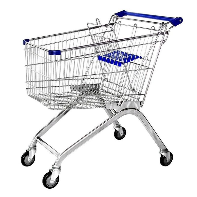 Custom Supermarket Metal Commercial Grocery Carts