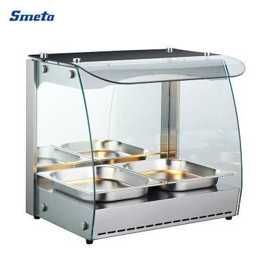 Open Commercial Breakfast Warming Showcase Restaurant Food Warmer