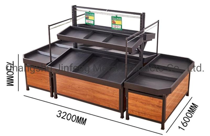 Supermarket Equipment Vegetable Shelf Storage Fruit Rack