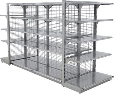 Hot Sale Single Sided Grid Advertising Supermarket Shelves Display Products