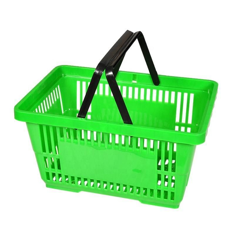 Friendly Retail Store Grocery Hand Carry Plastic Shopping Basket