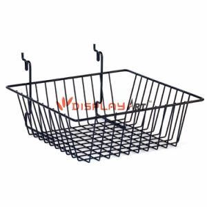 Powder Coated Hanging Wire Metal Baskets for Slatwall