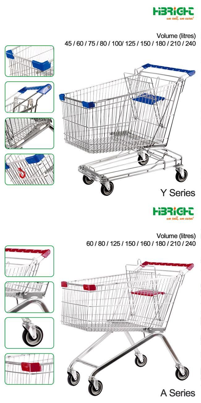 Supermarket Grocery Metal Large Shopping Cart