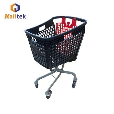 New Fashion Retail Grocery Store Plastic Supermarket Shopping Cart