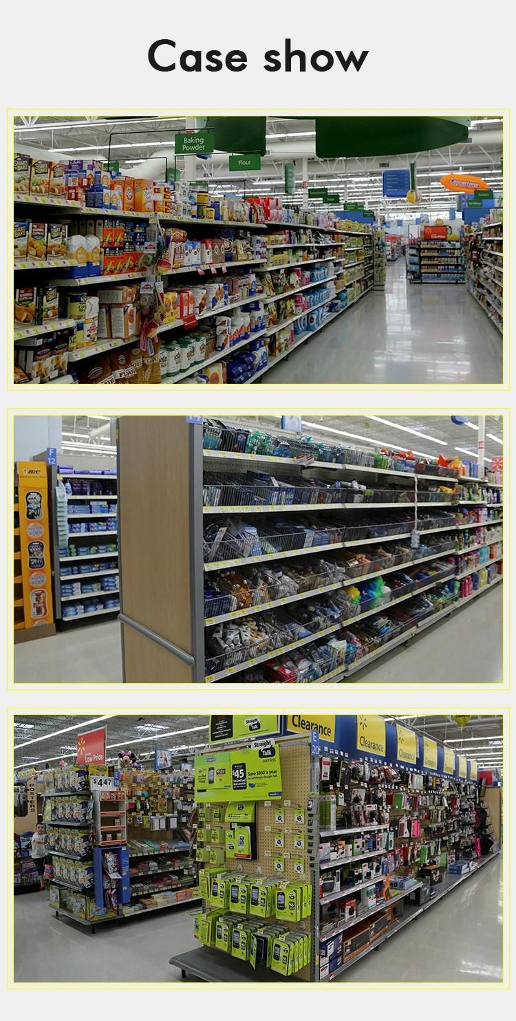 American Style Supermarket Shop Gondola Grocery Convenience Store Retail Display Shelving