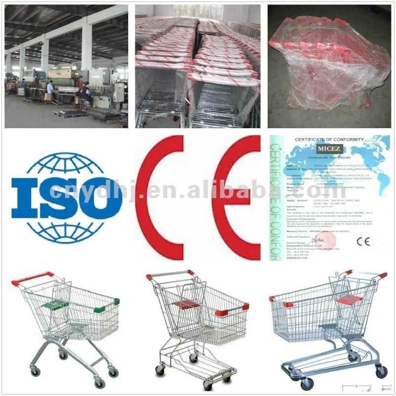 Asian Style Shopping Cart/Supermarket Trolley 60L