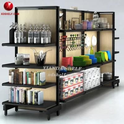 Double Sided Store Shop Display Equipment Shelf Factory Shelves for Shops Retail