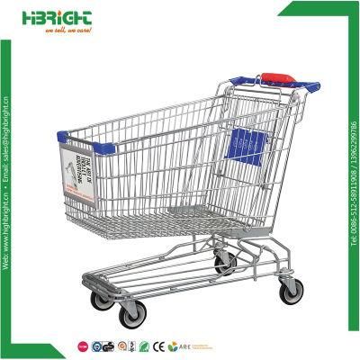 Supermarket Trolley with Advertisement Board for Sale