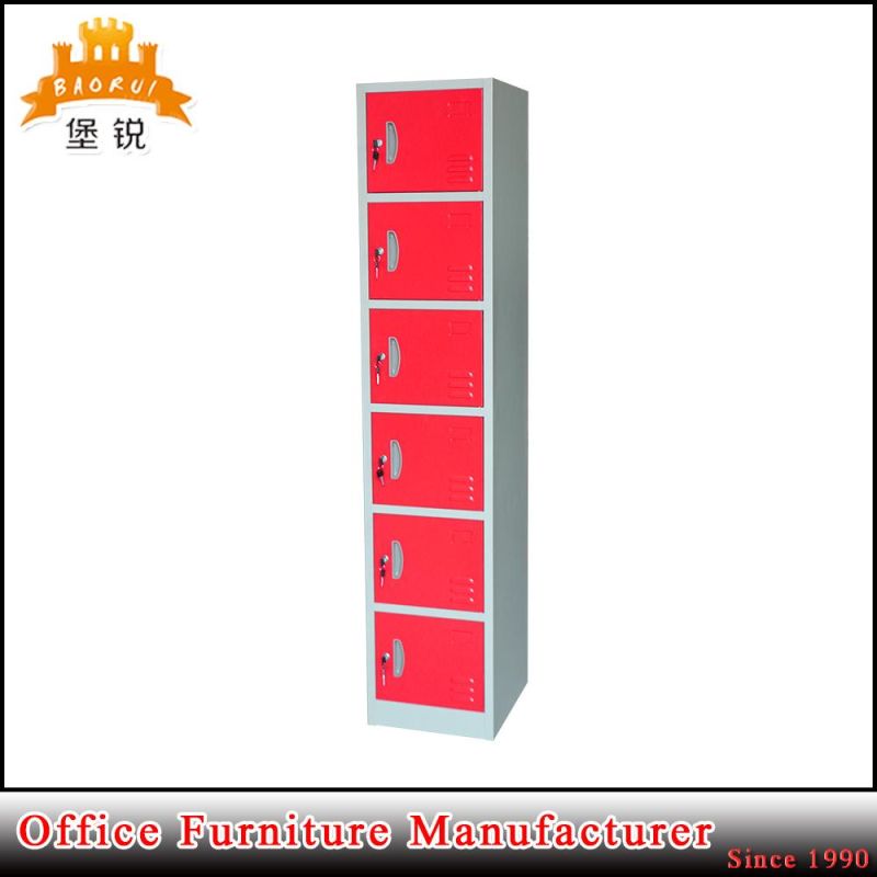 EAS-090 Factory Price Personal Pink Steel Locker Metal 6 Door Locker