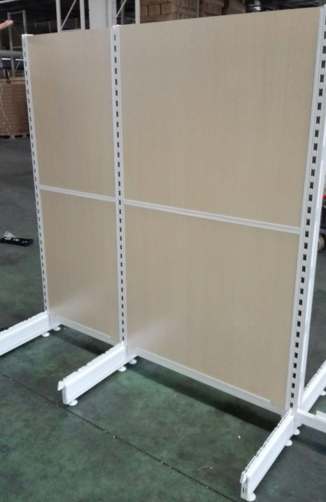 Display Supermarket Gondola Shelving with MDF Back Panel