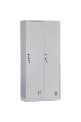 Steel 2 Doors Changing Room Lockers for Company Office Staff