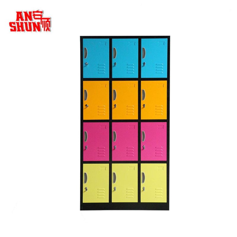 Colorful Steel 12 Doors Locker for Sale