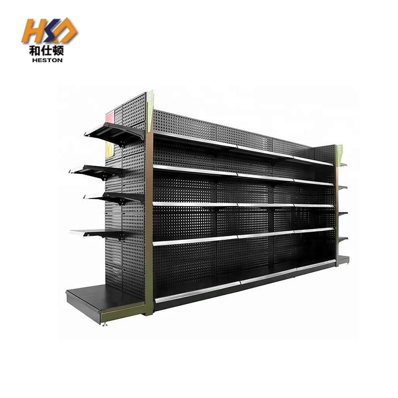 Store Racks Supermarket Shelves Shelf Display Rack Custom Metallic Duty Customized Heavy Logo Layer