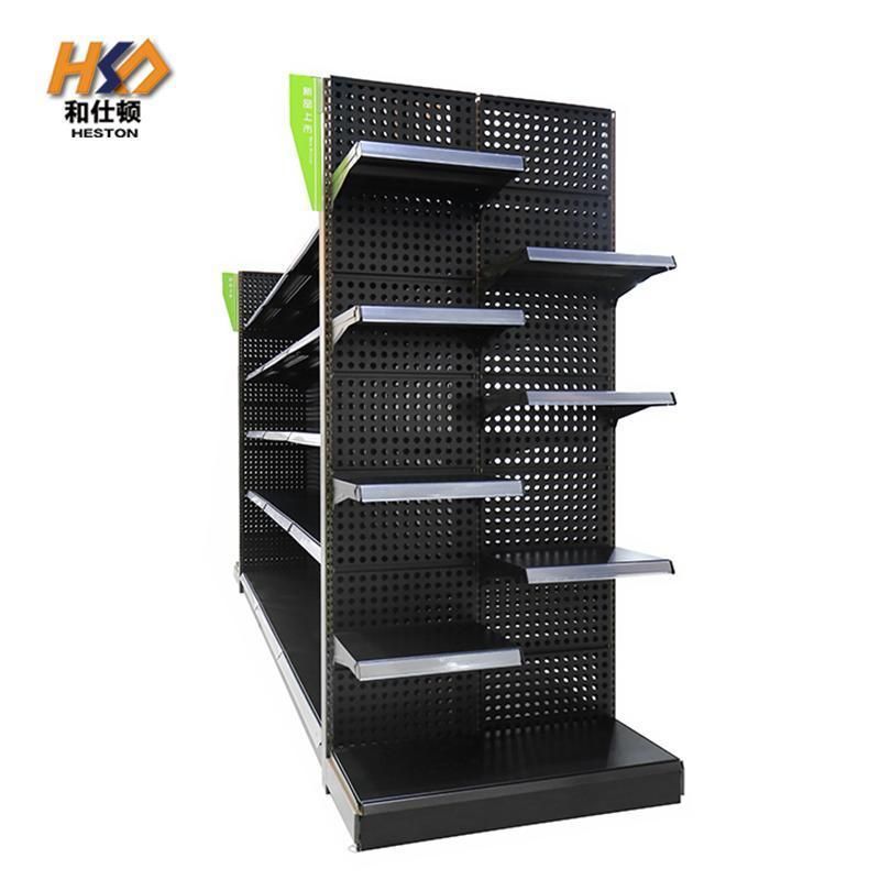 Wholesale Customized Metal Display Shelf Gondola Snacks Racking Stand
