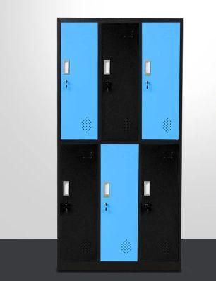 2018 Popular Wide 6 Door School Dormitory Office Steel Lockers
