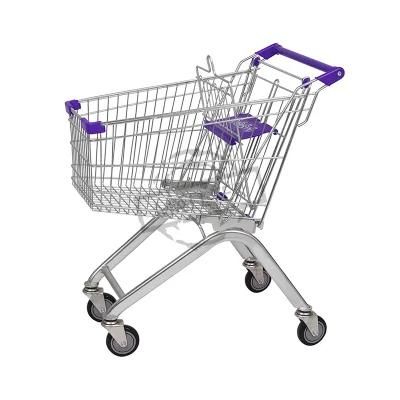 Customized Powder Coating 100L Supermarket Trolley