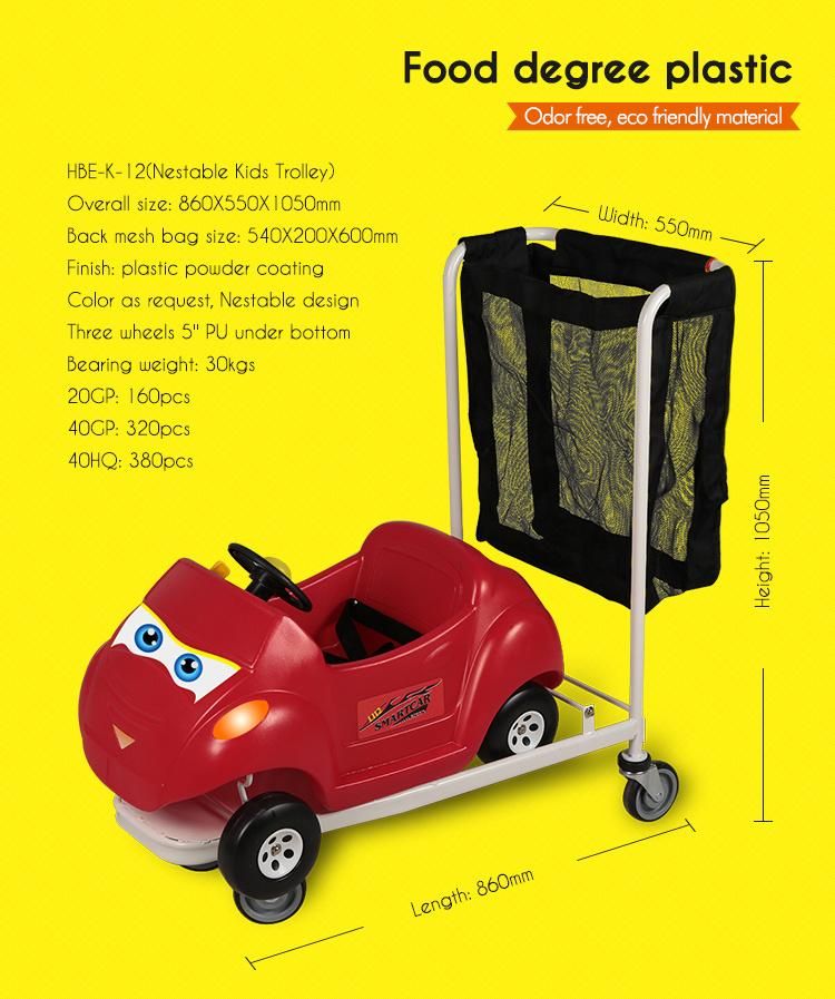 Commercial Kids Stroller Supermarket Children Shopping Cart