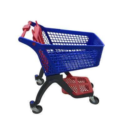 Supermarket New Design Trolley Wholesale Full Plastic Shopping Cart