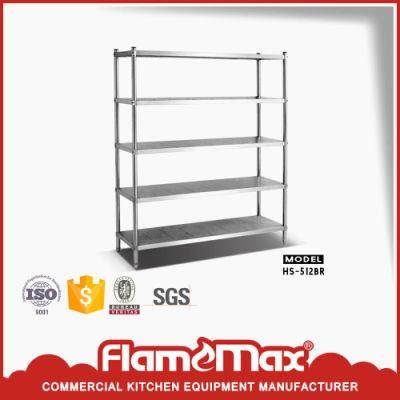 Stainless Steel 5-Tier Storage Shelf (HS-512BR)