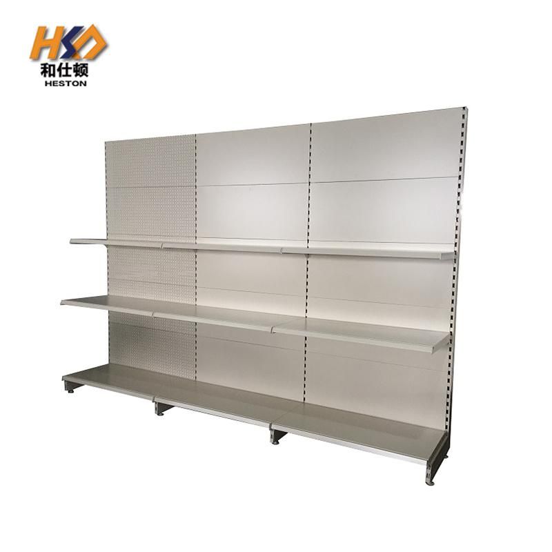 Customized High-End and Luxury Stainless Steel Display Shelf Gondola