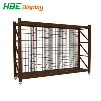 Medium Duty Warehouse Mesh Divider Storage Rack with Castors