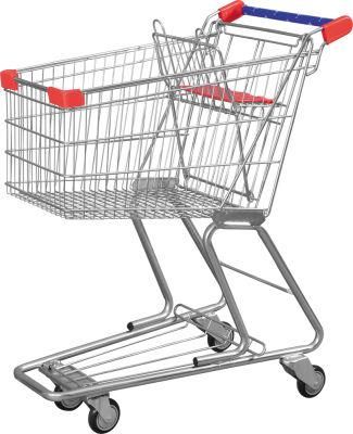 Popular America Style Metal Cart Grocery Supermarket Trolleys