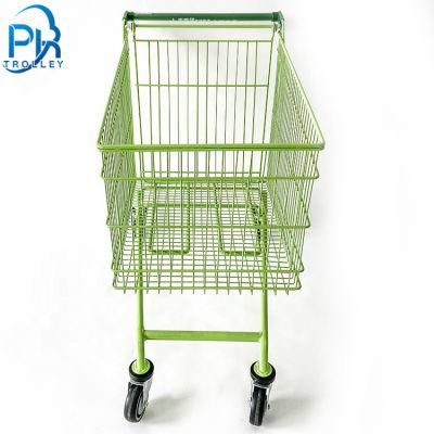 Convenience Store Shopping Cart Hand Push Mall Trolley