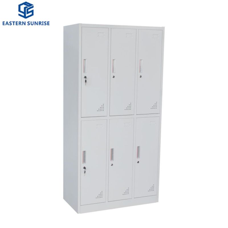 Wholesale 6 Door Metal Steel Iron Locker Cabinet