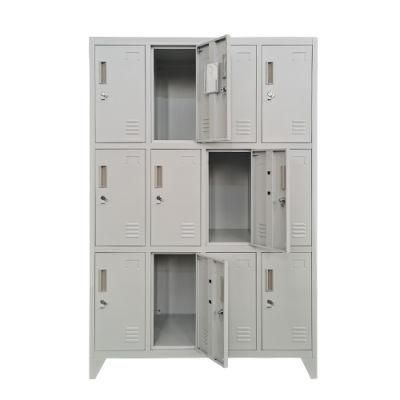 Office Furniture 6 9 12 15 Doors Storage Room Wardrobe Cabinet Steel Gym Metal Clothes Locker Wardobe Locker