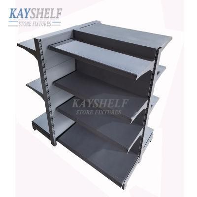 Metallic Supermarket Shelf Equipment System Hypermarket Goods Gondola Island Rack