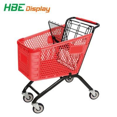 Full Plastic Supermarket Shopping Cart